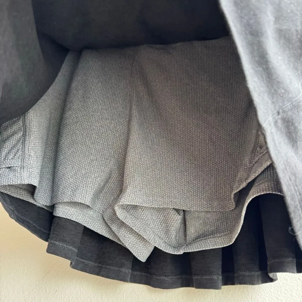 Vuori Halo Performance Skirt Size XL Black Heather Tennis Pickleball Shorts